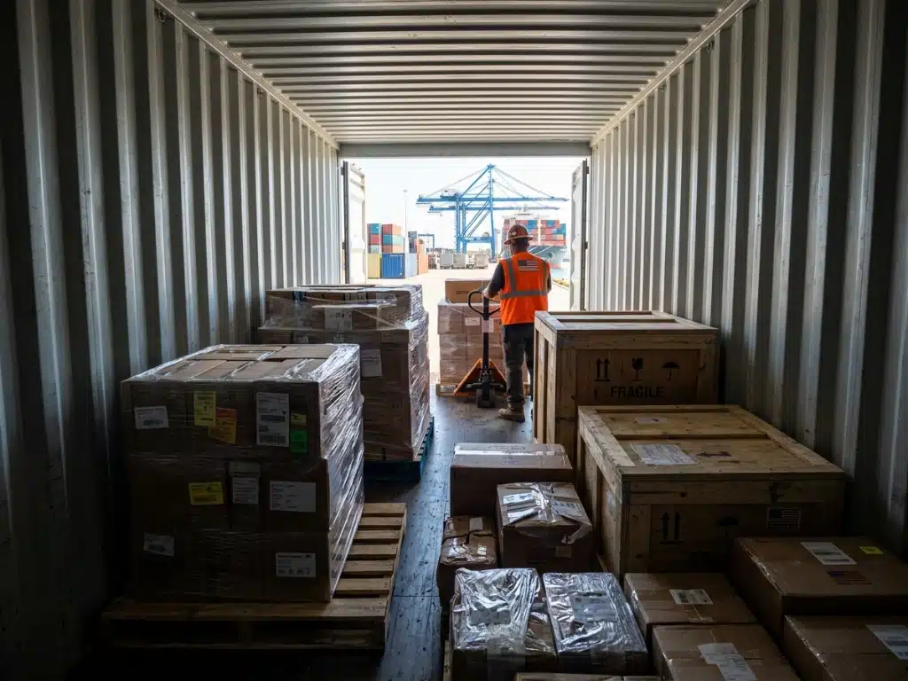 ocean freight less container lcl 17thf2fo